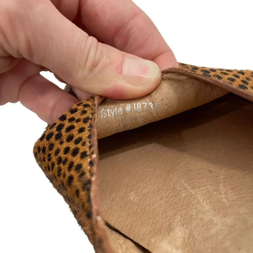 Madewell The Lizbeth Flats in Dotted Calf‎ Hair Size 7 leopard